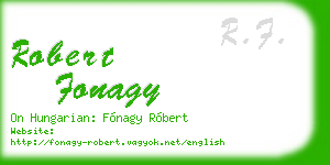 robert fonagy business card